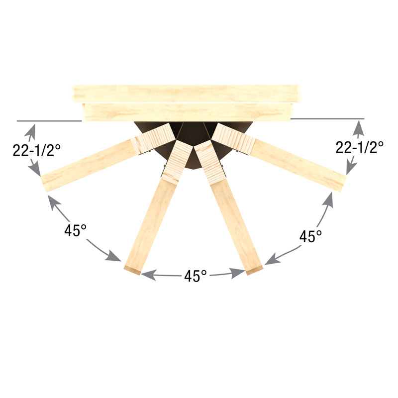 Standard configuration (top view)