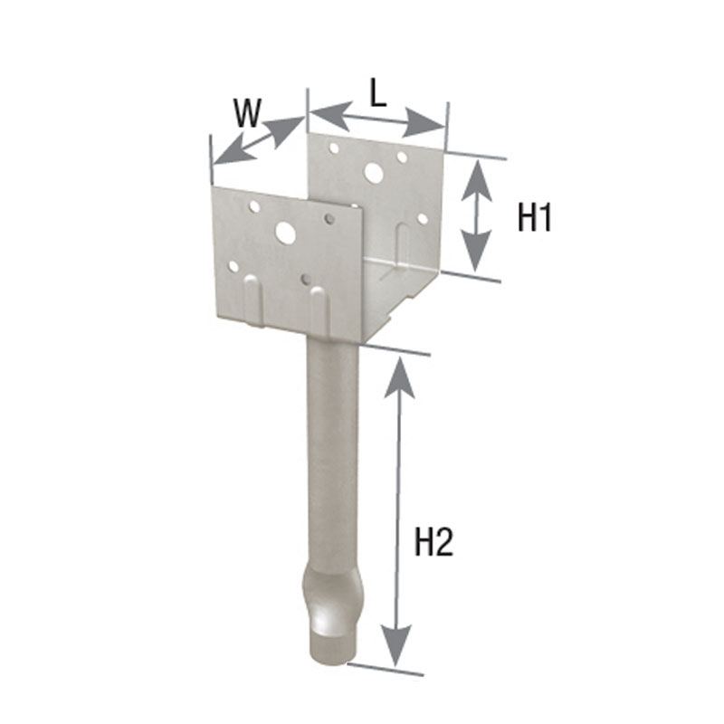 EBG44-TZ Elevated Post Base