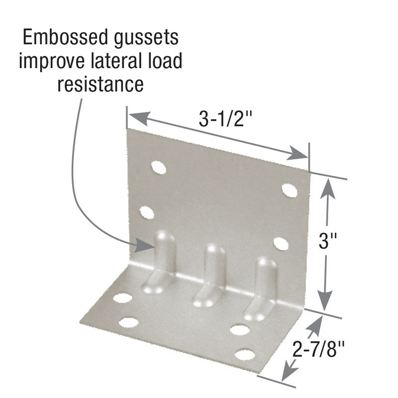 HGAM10 Hurricane Gusset Angle