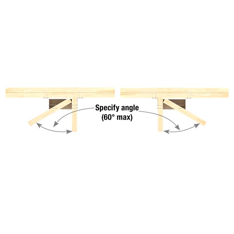 Typical HJC skewed installation (alternate skew angle top view)