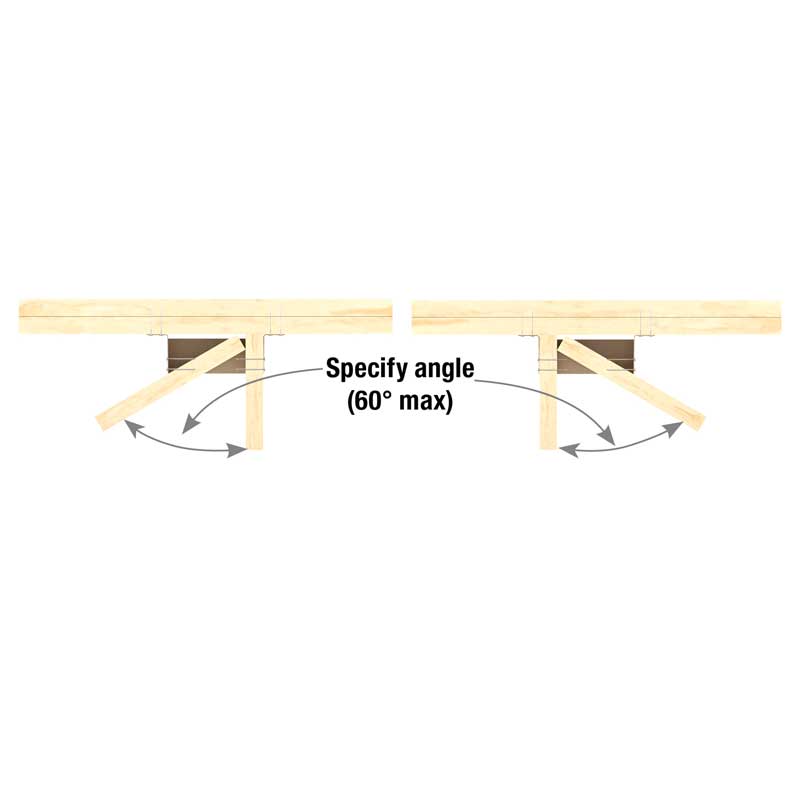 Typical HJC skewed installation (alternate skew angle top view)