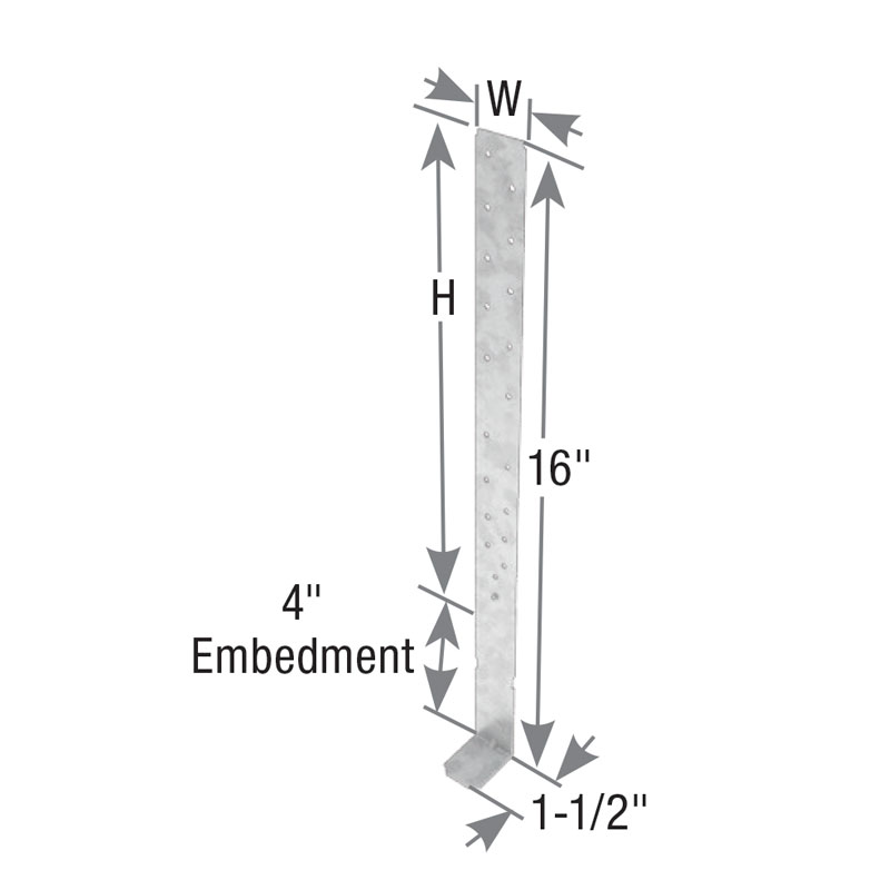 HHTA16 Embedded Truss Anchor