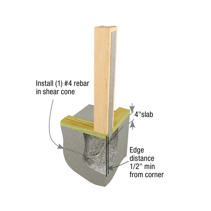 Typical HPAHD22-2P corner installation