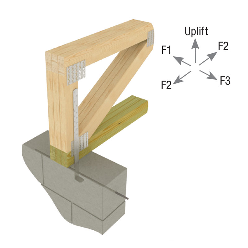 Typical HTA24-18 single anchor installation