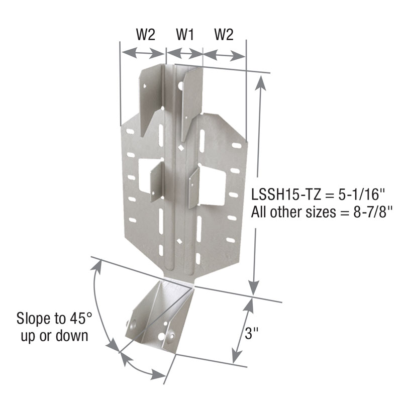 LSSH210-TZ Slope/Skew Hanger