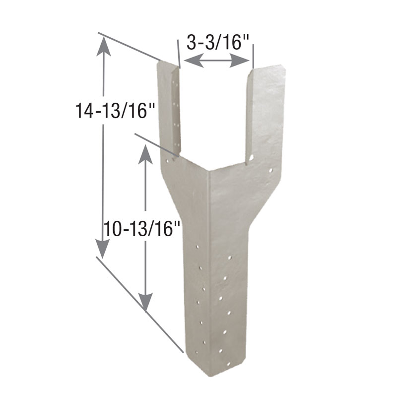 LUGTC2 Girder Tiedown for Corner Hip Trusses