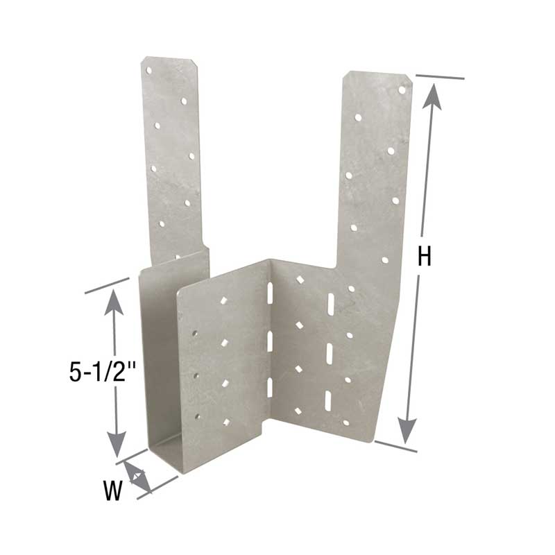 MSHA29L Adjustable Strap Skewed Hanger (Left Shown)