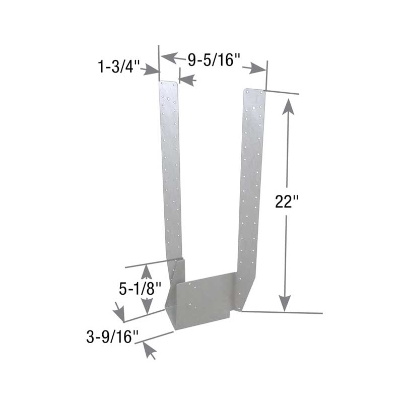 MSH422L Skewed Truss Hanger (left skew)