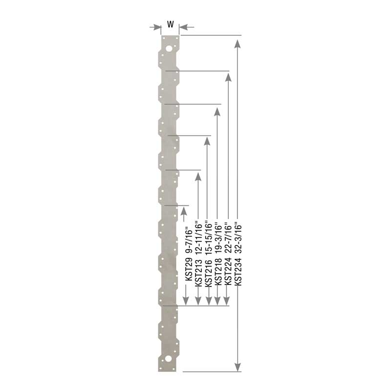 KST Strap Tie (scalloped design)