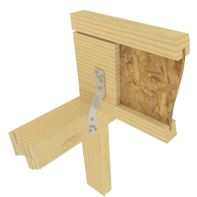 Typical RT8A I-joist to double top plate installation