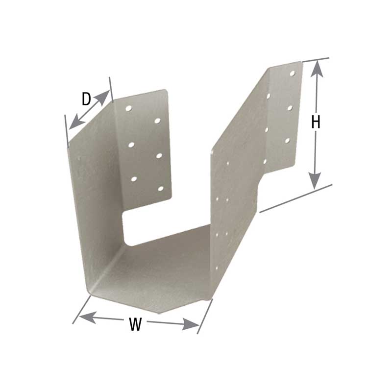 SKHH46LIF Skewed 45° Inverted Flange Hanger (left)