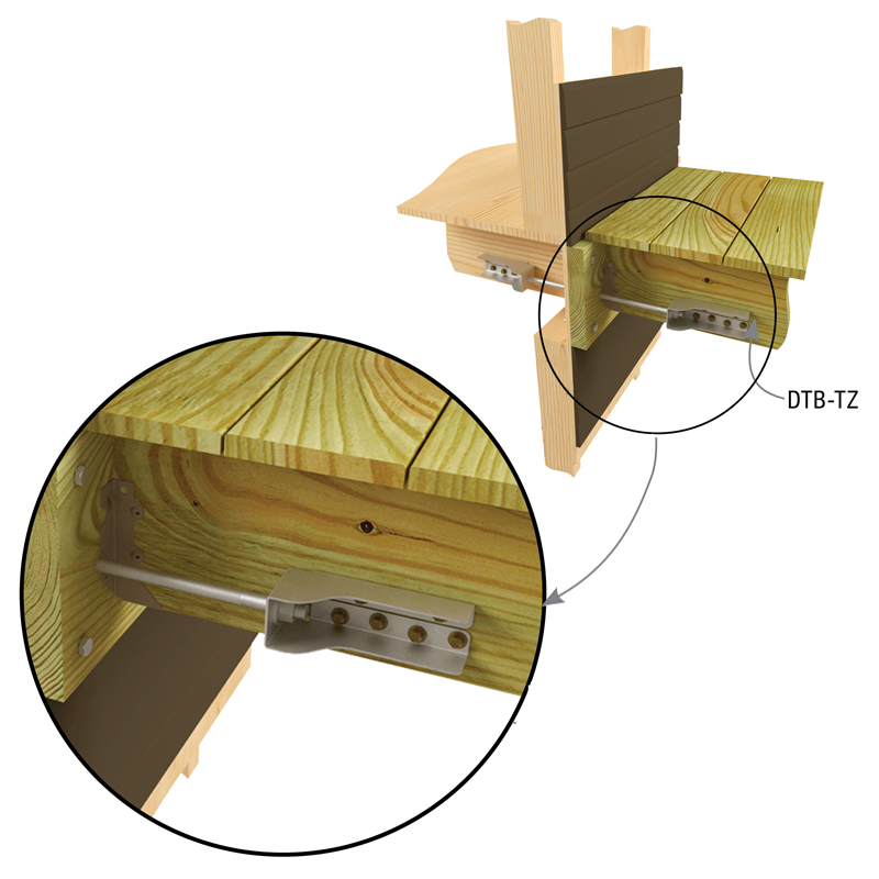 Typical THR deck to ledger installation