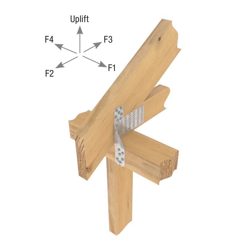 Typical TSP truss/rafter installation (max nailing)