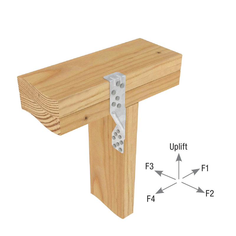 Typical TSP top plate installation (max nailing)