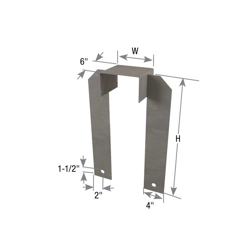 UGTS4F Uplift Girder Tie (2-bolt design)