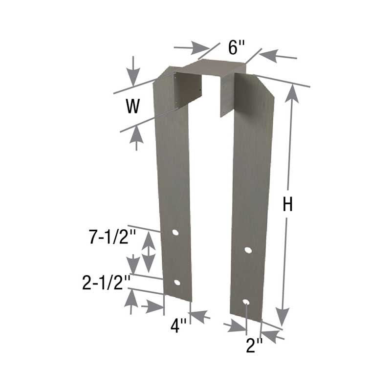 USC3F Uplift Girder Tie (4-bolt design)