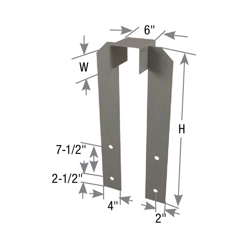 USC3F Uplift Girder Tie  (4-bolt design)