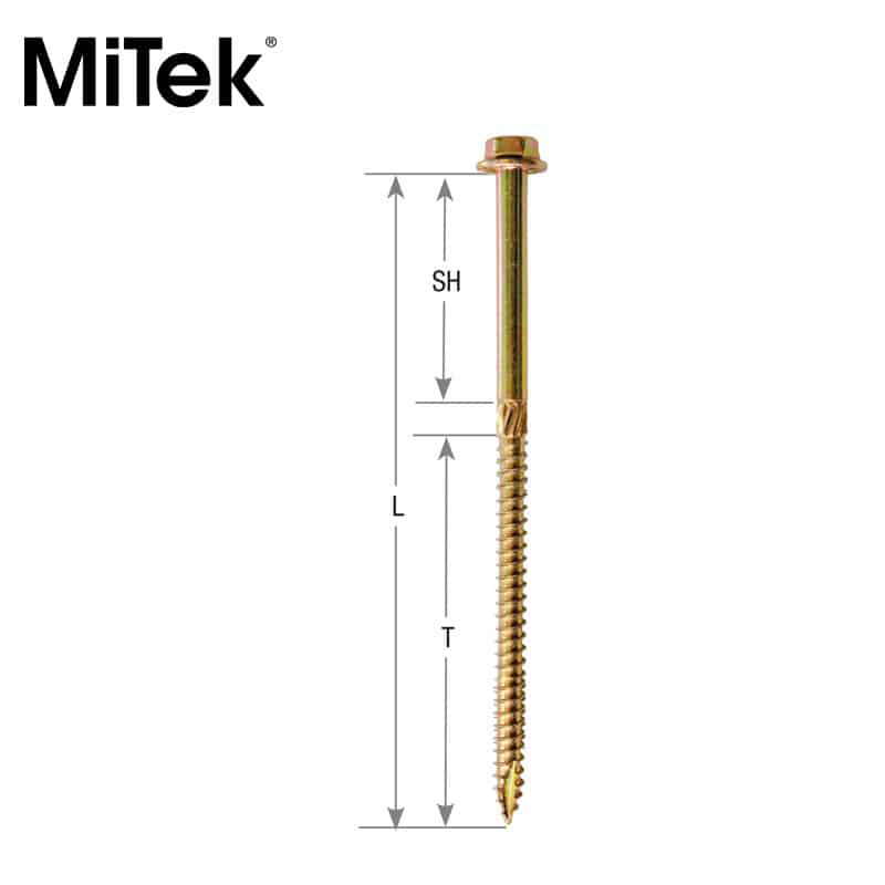 WS Hex Head Structural Wood Screw