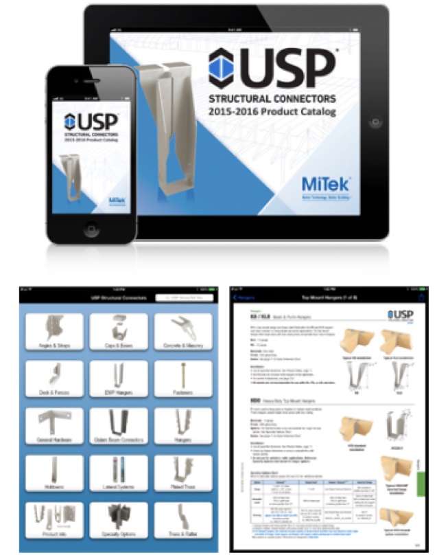 2015-07 iPad app USP structural connectors 2015-07 iPad app USP structural connectors